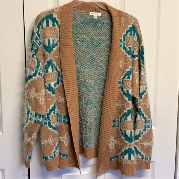 Roommates Sweaters - Roommates Cardigan Sweater Size 2X Aztec Design